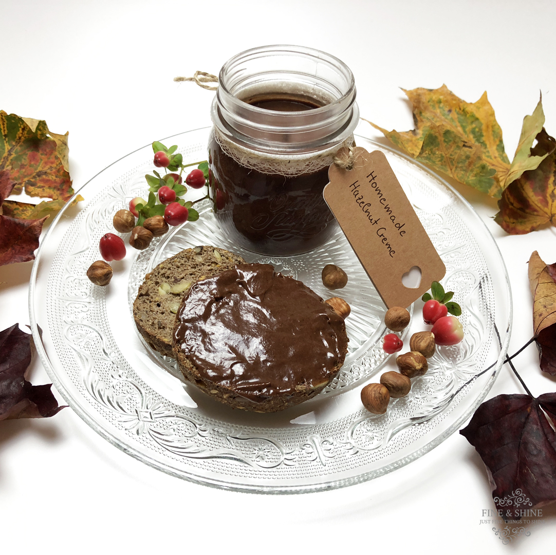Brotaufstrich, Glutenfrei, Haselnuss Creme, Lactosefrei, Paleo, vegan, Vegetarisch