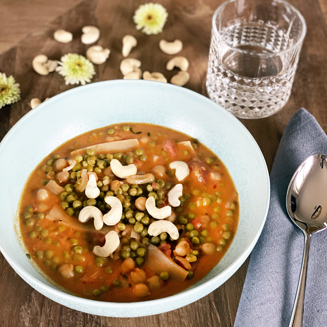 Veganes Erbsen-Curry